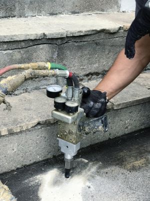 Commercial Concrete Mudjacking detail
